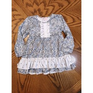 Pete And Lucy Long Sleeve Dress Paisley Print 12 To 18 Months